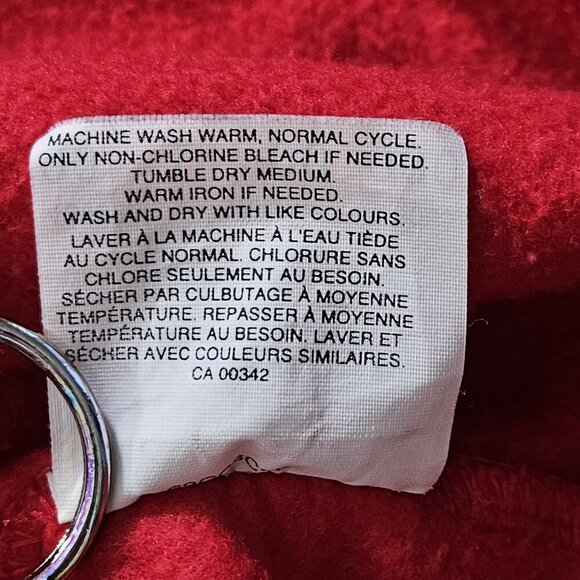 Levis Sweatshirt Men L Red Levi Staruss & Co Crewneck Print LS Fleece Preppy VTG - Picture 12 of 15